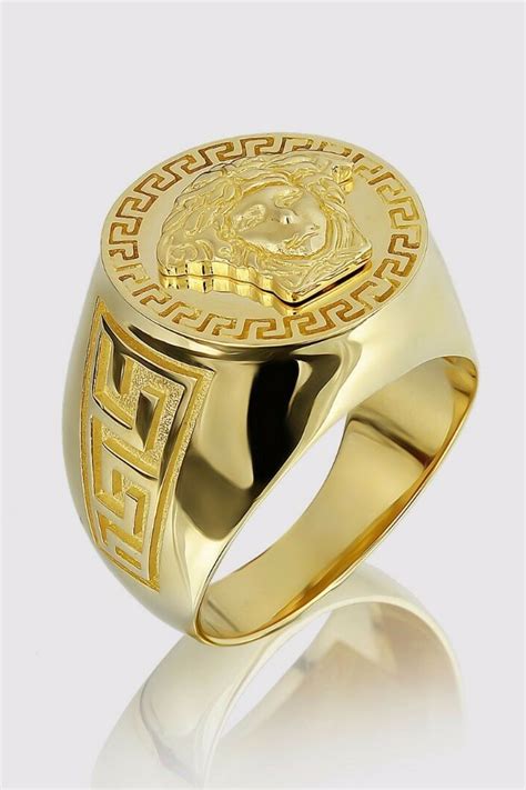 herren ring gold versace|versace gold ring for men.